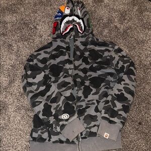 Men's Camouflage Shark Hoodie